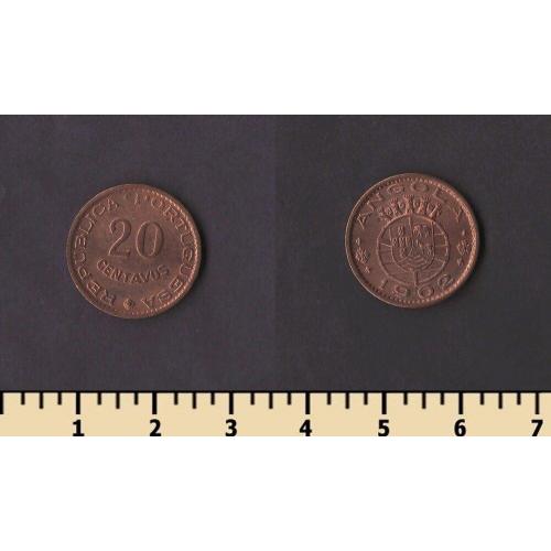 Португальская Ангола 20 сентаво 1962