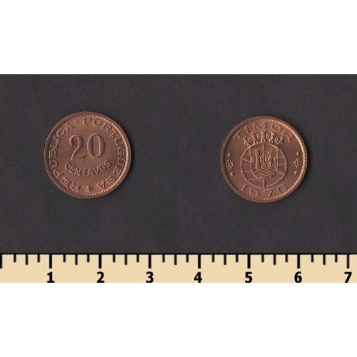 Португальский Тимор 20 сентаво 1970