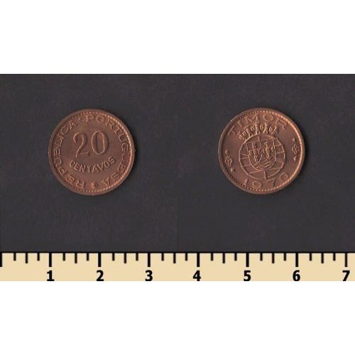 Португальский Тимор 20 сентаво 1970