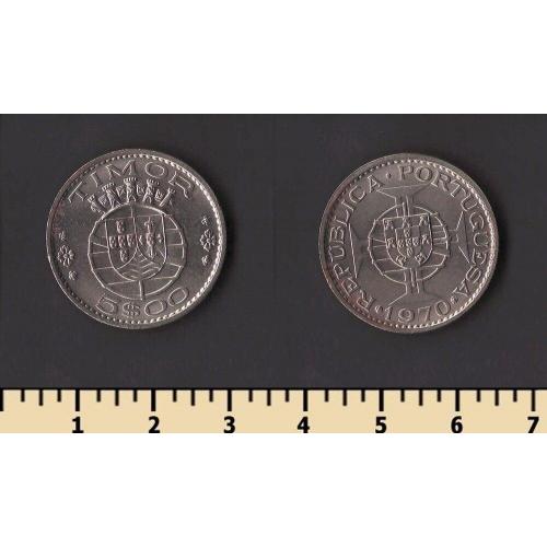 Португальский Тимор 5 эскудо 1970
