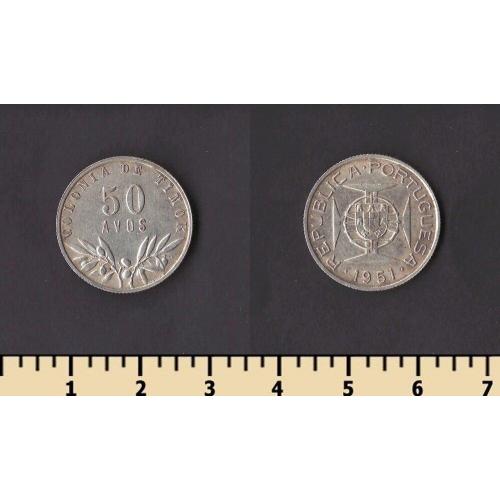 Португальский Тимор 50 авос 1951