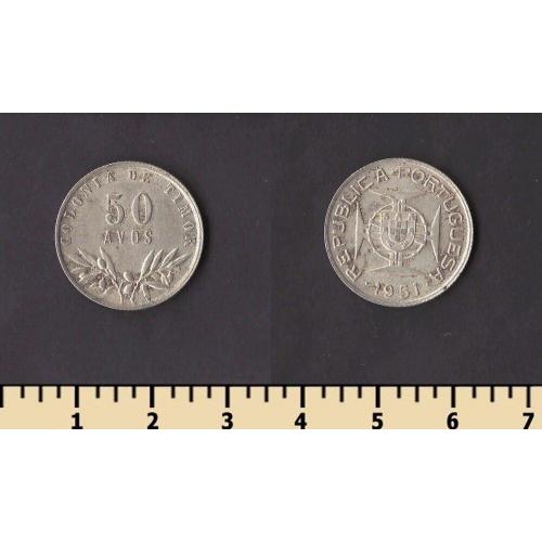 Португальский Тимор 50 авос 1951
