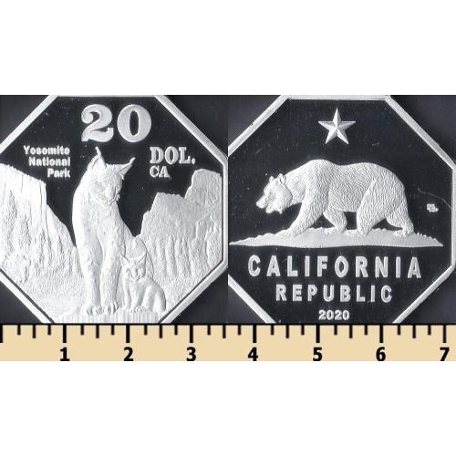Республика Калифорния 20 долларов 2020