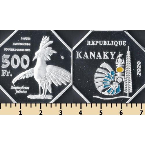 Республика Канаки 500 франков 2020