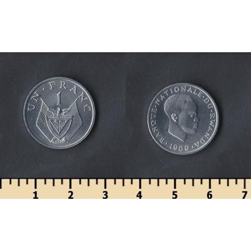 Руанда 1 франк 1969