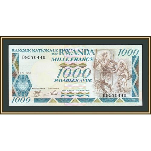 Руанда 1000 франков 1988 P-21 (21a) UNC