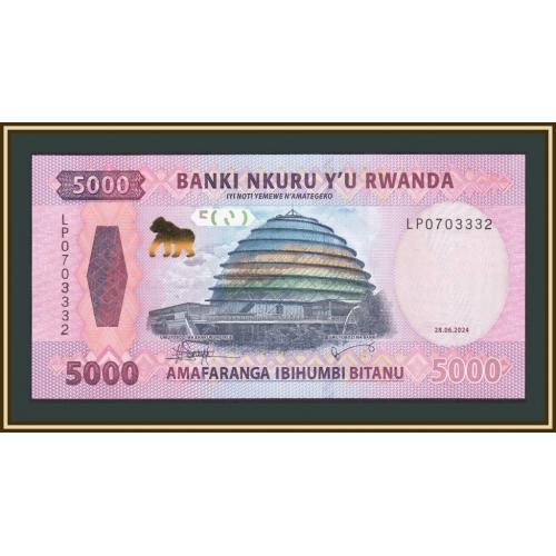 Руанда 5000 франков 2024 P-45 (45a) UNC