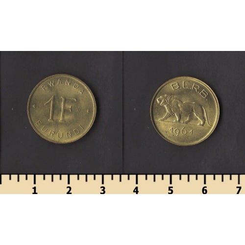 Руанда-Бурунди 1 франк 1961