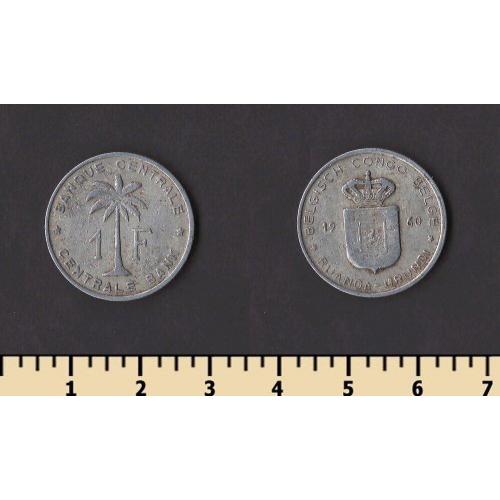 Руанда-Урунди 1 франк 1960