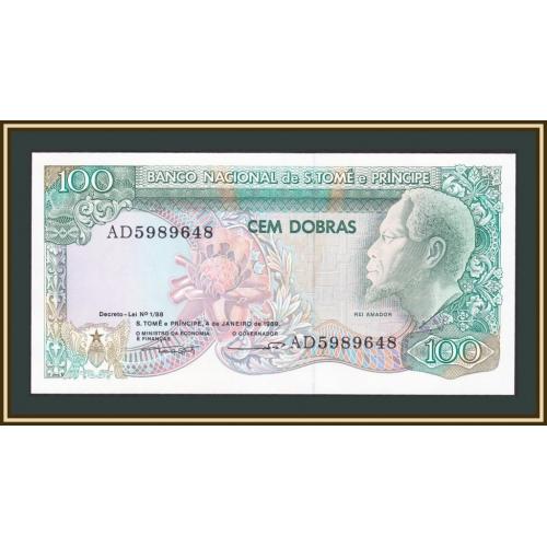 Сан-Томе и Принсипи 100 добра 1989 P-60 UNC