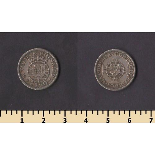 Сан-Томе и Принсипи 2 1/2 эскудо 1962