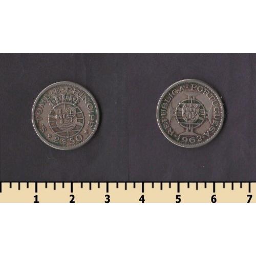 Сан-Томе и Принсипи 2 1/2 эскудо 1962