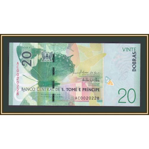 Сан-Томе и Принсипи 20 добра 2016 (2018) P-72 (72a) UNC