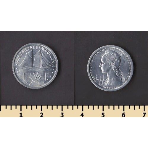 Сен-Пьер и Микелон о-ва 1 франк 1948