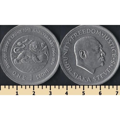 Сьерра-Леоне 1 леоне 1974