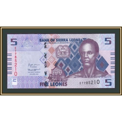 Сьерра-Леоне 5 леоне 2022 P-36 UNC
