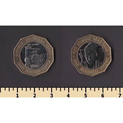 Сьерра-Леоне 500 леоне 2004