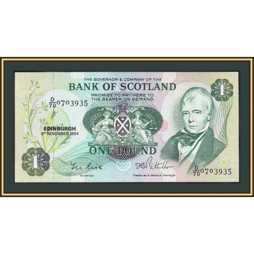 Шотландия 1 фунт 1984 P-111 (111f.2) UNC