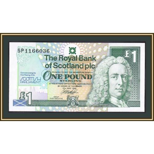 Шотландия 1 фунт 1999 P-360 UNC