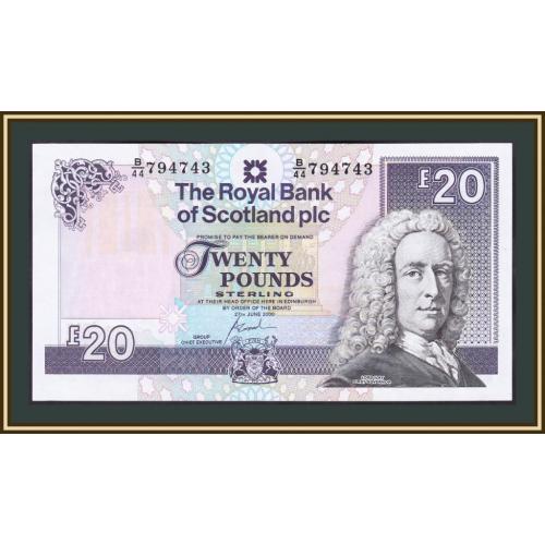 Шотландия 20 фунтов 2000 P-354 (354d.1) UNC