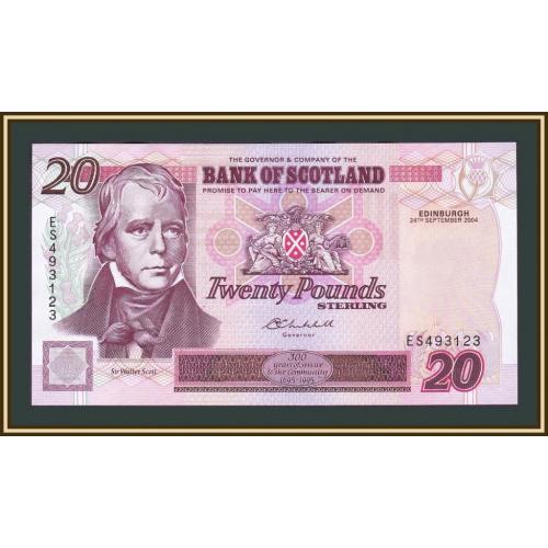 Шотландия 20 фунтов 2004 P-121 (121e.2) UNC