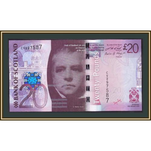 Шотландия 20 фунтов 2009 P-126 (126b) UNC