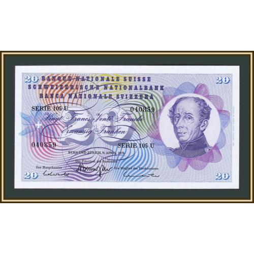 Швейцария 20 франков 1976 P-46 (46w.1) UNC