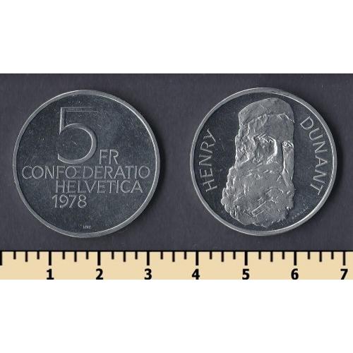 Швейцария 5 франков 1978