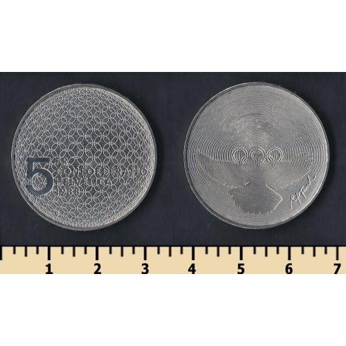 Швейцария 5 франков 1988