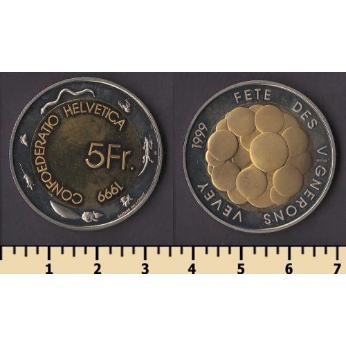 Швейцария 5 франков 1999