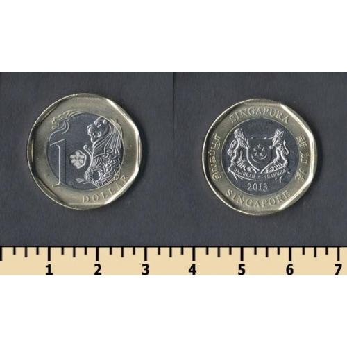 Сингапур 1 доллар 2013