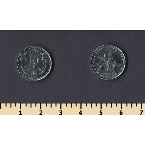 Синт-Мартен острова 10 центов 2025