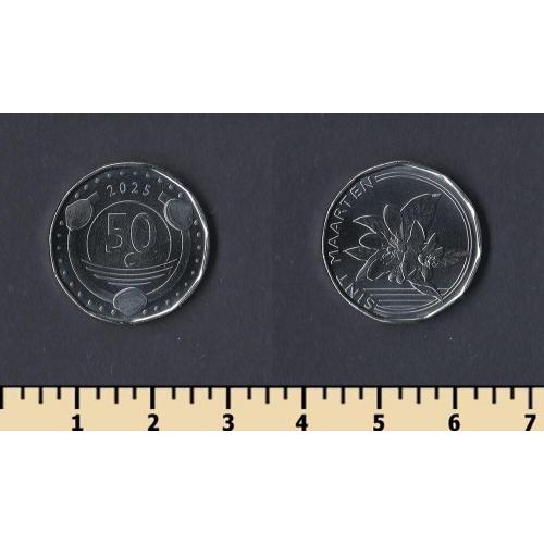 Синт-Мартен острова 50 центов 2025