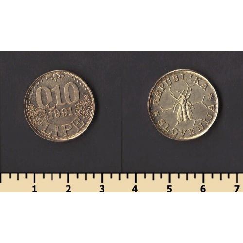 Словения 0,1 липа 1991