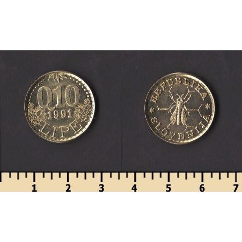 Словения 0,1 липа 1991