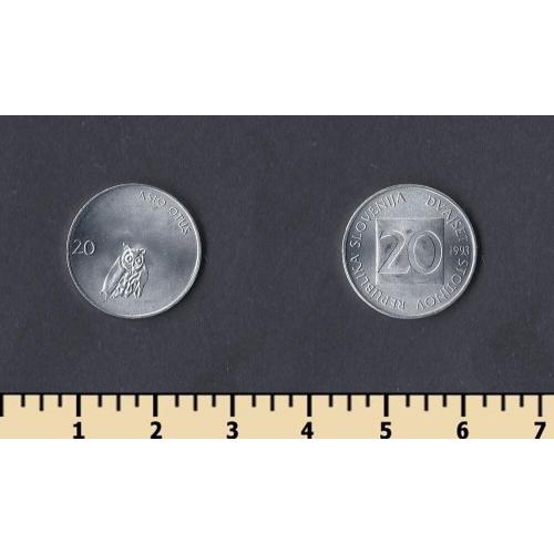 Словения 20 стотинов 1993