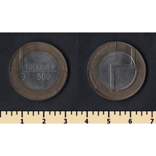 Словения 500 толаров 2003