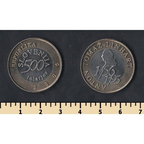 Словения 500 толаров 2006