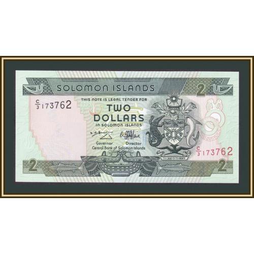 Соломоновы о-ва 2 доллара 1997 P-18 (18a) UNC