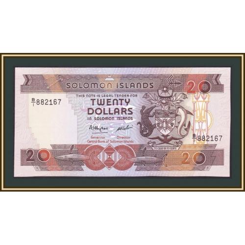 Соломоновы о-ва 20 долларов 1986 P-16 (16a) UNC