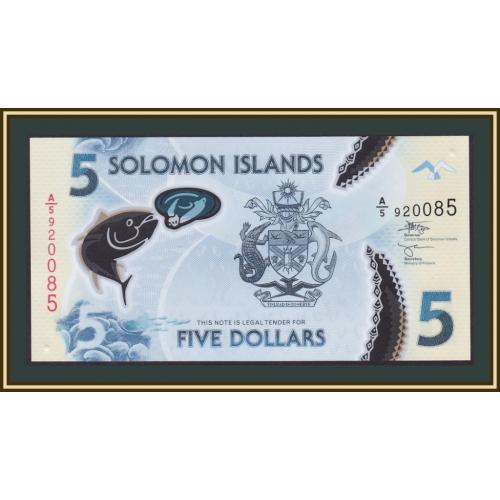 Соломоновы о-ва 5 долларов 2019 P-38 (38b) UNC