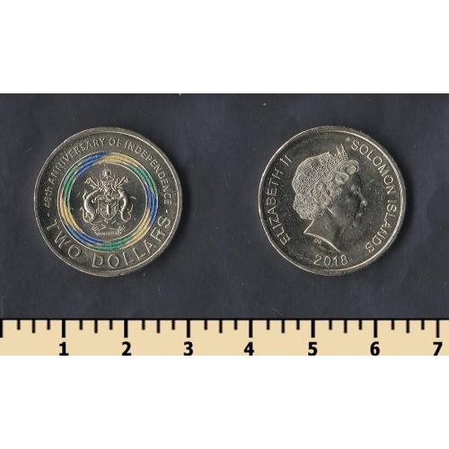 Соломоновы острова 2 доллара 2018