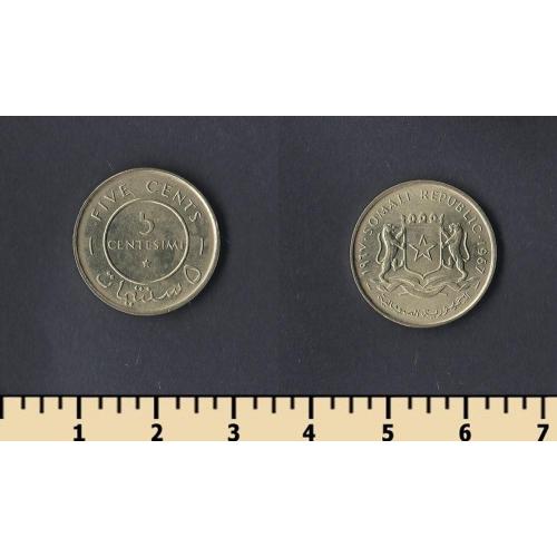 Сомали 5 чентезимо 1967