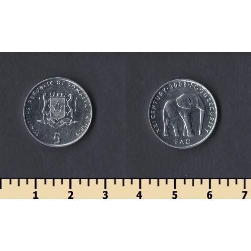 Сомали 5 шиллингов 2002