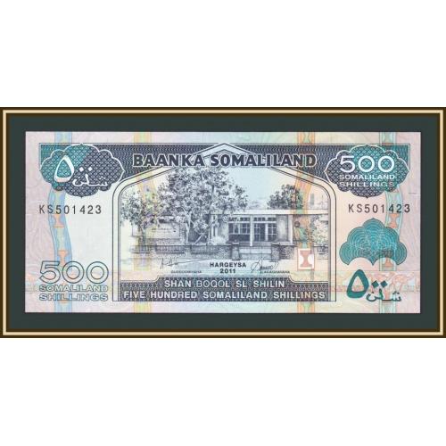 Сомалиленд 500 шиллингов 2011 P-6 (6h) UNC