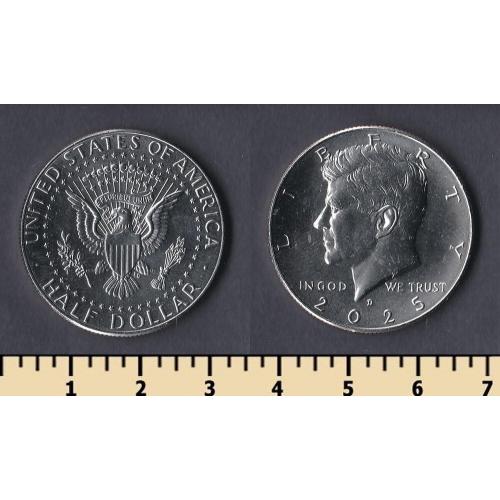 США 1/2 доллара 2025