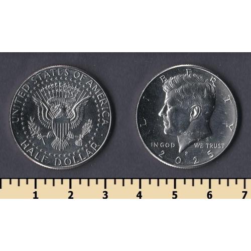 США 1/2 доллара 2025
