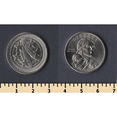 США 1 доллар 2021