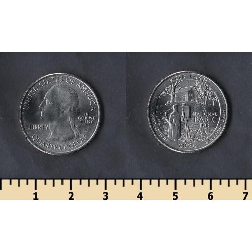 США 25 центов 2020