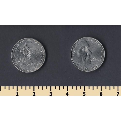 США 5 центов 2005